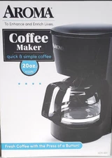 Aroma 5 Cup Coffee Maker, Black