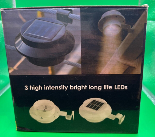 Solanite BRAND NEW SETS OF 2 GUTTER SOLAR LIGHTS R10 White - Picture 6 of 6