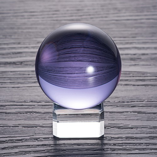LONGWIN 50MM Natural Crystal Ball Purple Sphere Paperweight Photo Prop Gift - 第 1/5 張圖片