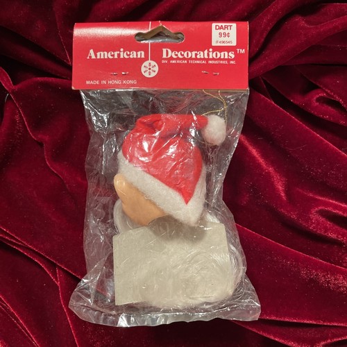 VTG Dart Drug Store, American Decorations, Christmas Ornament, Santa, Unopened - Picture 2 of 3