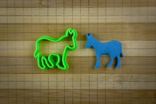 Demokratischer Esel - USA Politische Partei Symbole Tiere - Ausstechform - Bild 9 von 10