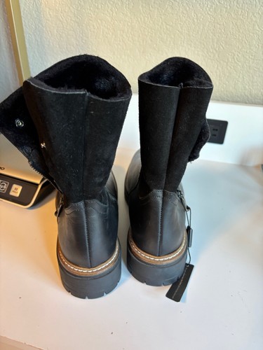 Stivali donna Fabianelli pelle marrone 10 Made in Italy foderati in shearling zip laterale - Foto 3 di 7