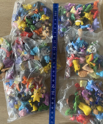 24 Pokemon Mini Figuren 1-3cm Nach Dem Zufallsprinzip