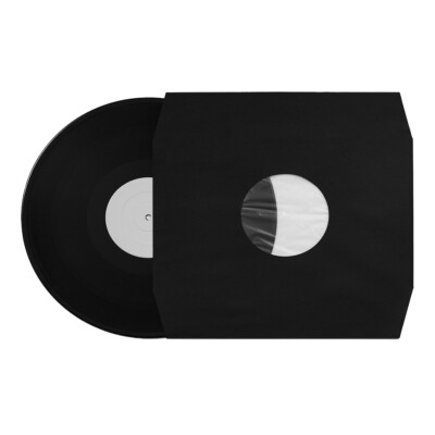 50x 12'' Record Inner Sleeves - Innenhüllen (Eckschnitt / antistatisch /... Black