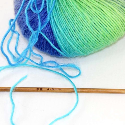 Sale 4Ballsx50gr Colorful Rainbow Rug Shawl Cashmere Wool Hand Crochet Yarn 06 - Picture 10 of 12