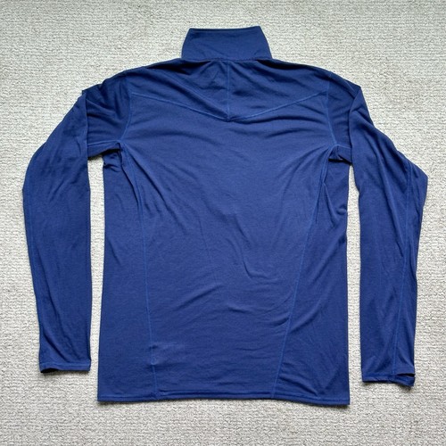 Outdoor Research Enigma 1/2 Zip Pullover M's L Navy Blue 88% Poly 12% Wool Blend - Picture 9 of 9