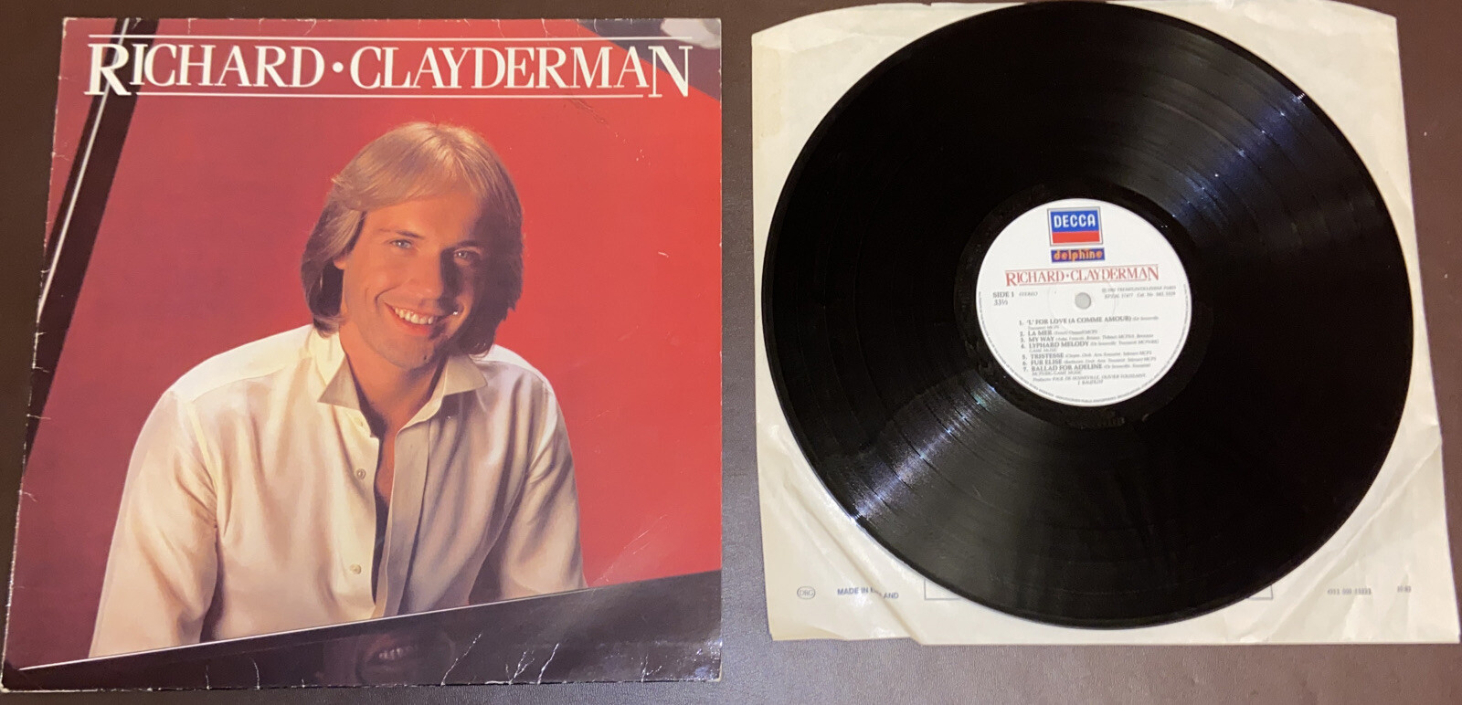 RICHARD CLAYDERMAN-LP-VINYL-V/Good-FAB FOR AGE-DECCA DOLPHINE RECORDS