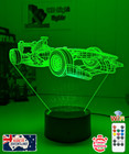 F1 FORMULA ONE RACING CAR  3D LED Battery USB Night Light 7 Colour Changing Room
