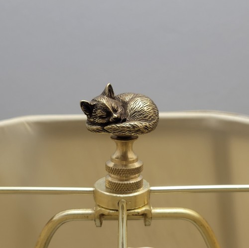 Acabados de lámpara de latón liso para gatito/gato pulido o antiguo bases de latón amantes de los gatos - Imagen 7 de 18