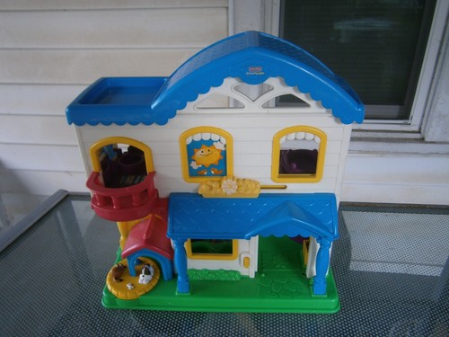 2006 Fisher-Price Little People Busy Day Doll House Play Set - Picture 2 of 6
