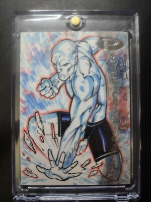 2012 Marvel Premier Iceman Base Set Sketch Card Eric Ninaltowski Artist 1/1