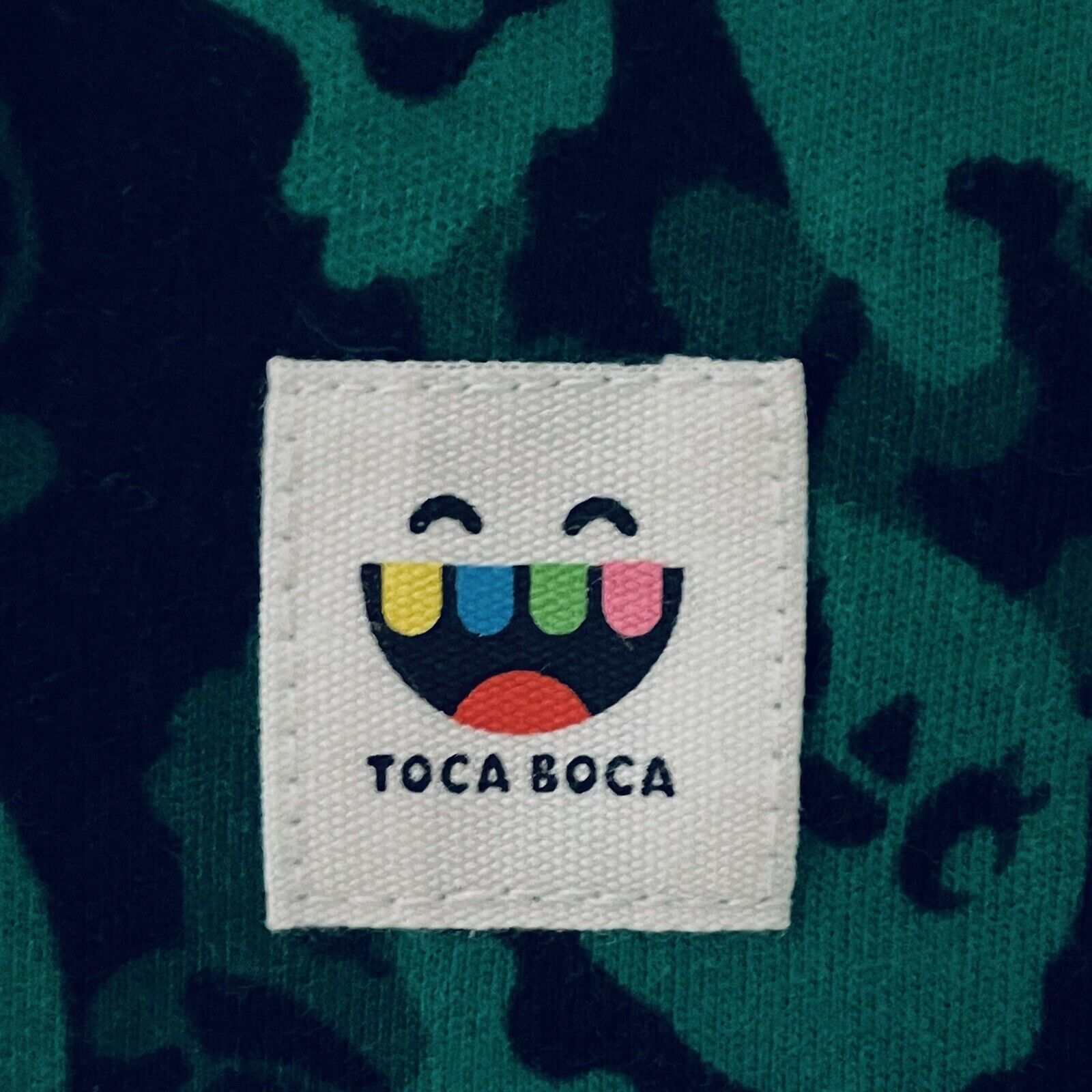 Rare Authentic Toca Boca Character Camo Shirt sz 4/5T