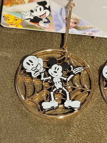 Disney 100 Mickey Mouse Skelett Spinnennetz Halloween Ohrhänger - Bild 2 von 3