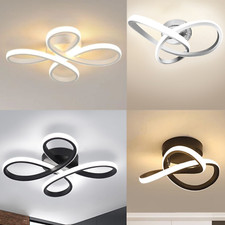 Dimmable 3 Color LED Ceiling Light Modern Chandelier Lights Lamp Kitchen Bedroom