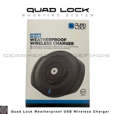 Quad Lock Motorcycle Waterproof Wireless USB Charger Phone Head FREE SHIPPING