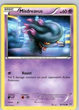 Pokemon TCG Misdreavus XY BREAKthrough 65/162 Regular Common Card NM