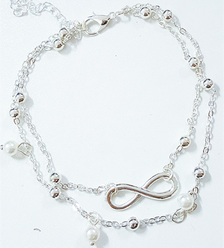 Testimone regalo matrimonio perle catena piede damigella migliore amica sposa - Foto 3 di 12