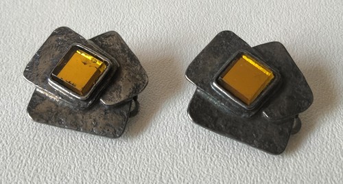 Vintage Philippe Ferrandis Paris Clip Earrings - Foto 5 di 13