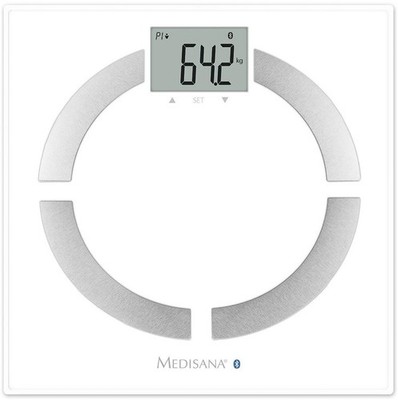 Medisana BS444 Elektronische Personenwaage Bluetooth LCD 180 kg Weiß App