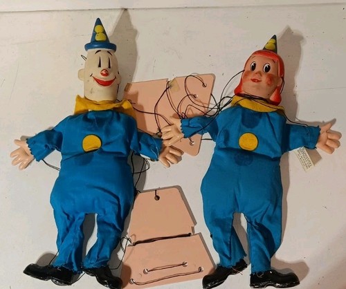 Vintage 1962 Gund Marriott Ko Ko the Klown & Kokette. See Description