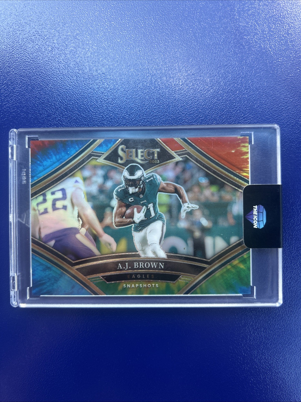 2023 Panini Select - Snapshots A.J. Brown #SS-AB Tie-Dye Prizm /25