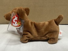 Ty Beanie Baby Weenie the Dachshund Dog Stuffed Animal Toy