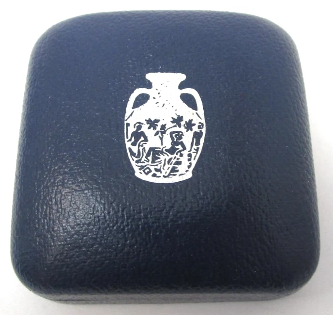 Gemelos Wedgwood Ship azul y dorado nuevos stock antiguo como nuevos en caja Foto 4 de 4