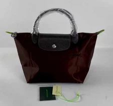 LONGCHAMP Le Pliage Green S Handbag Mocha - Recycled canvas New
