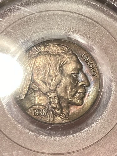 1938-D Buffalo Nickel PCGS MS63 Pastel Toned