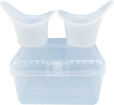 2Pcs Eye Wash Cup,Eye Cups for Wash,Silicone Bath Cup Rinse with... 