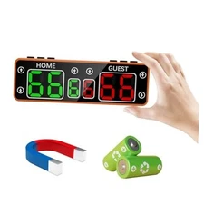 Digital Scoreboard, Mini Electronic Scoreboard LED Portable Scoreboard Orange