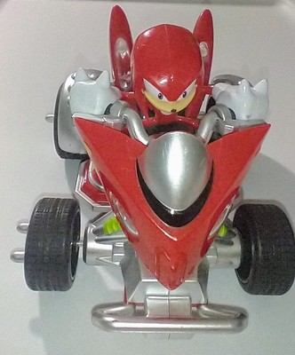 Sega Sonic The Hedgehog All Star Racing Knuckles Echidna Red Pull Back Go 