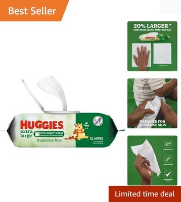 Huggies Extra Large Baby Wipes, Unscented, 1 Flip-Top Pack, 42 XL Wipes Total...