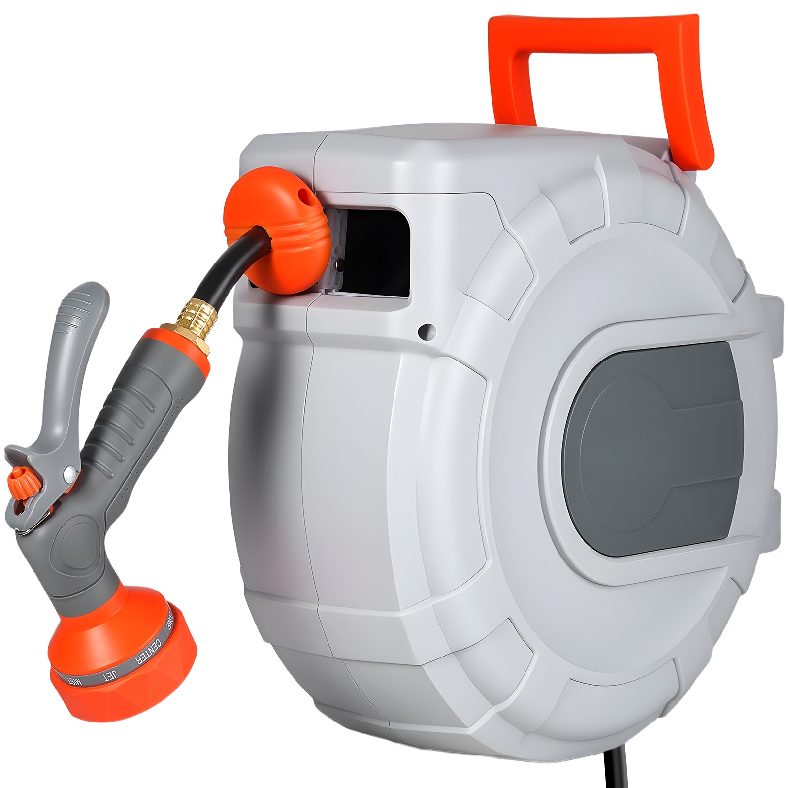Uimoso Retractable Wall-Mounted Garden Hose Reel 1/2 inx50 f