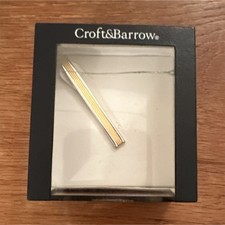 Croft & Barrow Mens Gold & Silver Rectangle T...