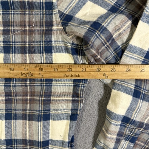 L.L. Bean Men’s Scotch Plaid Flannel Shirt Slightly Fitted Size Medium Regular - Picture 6 of 7