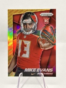 2014 PANINI PRIZM MIKE EVANS PANINI LOGO PRIZM BALL OUT SSP #216 ROOKIE CARD 🔥