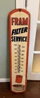 Vintage Fram Filter Service Metal Thermometer Sign Gas Oil Station Automotive 39