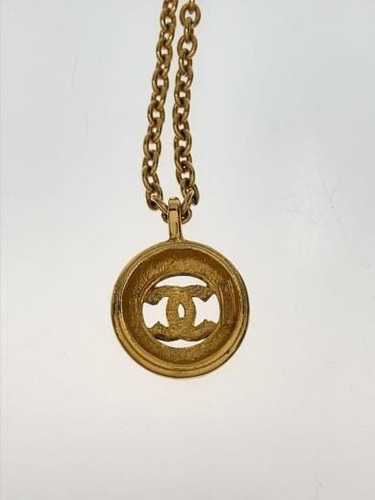 CHANEL Pendant Necklace GLD With top from JAPAN - Picture 5 of 6