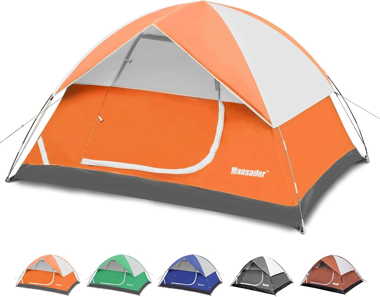 Camping Tent, Waterproof 2/3/4 Person Tents for Camping, Lightweight Easy Set up