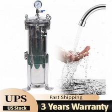 1" NPT In/Outlet Bag Filter Housing Stainless Steel 150 Psi 4 Bag Filtration
