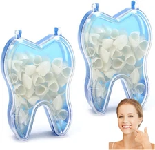 Tooth Caps for Broken Tooth Mixed Sizes Dental Temporary Crown Kit Front Cap