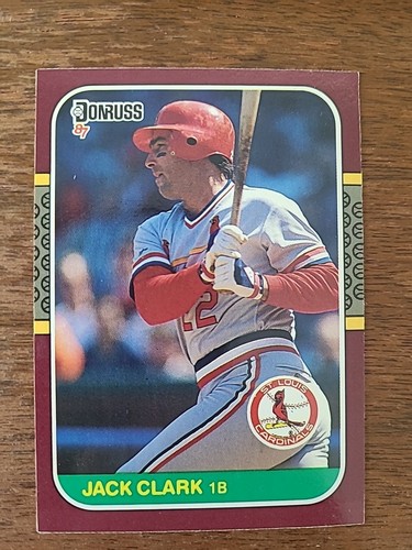 JACK CLARK 1987 Donruss Opening Day #67 St. Louis Cardinals MLB BASEBALL CARD