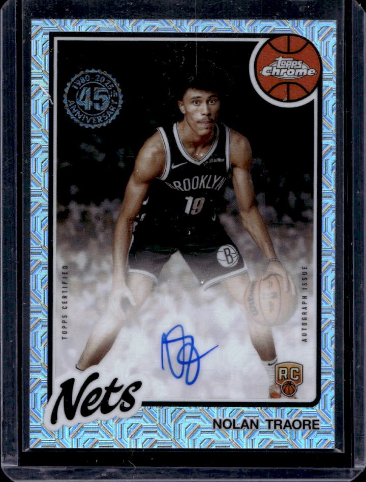 2025-26 Topps Nolan Traore 1980-81 Chrome Rookie Auto Mojo Refractor #80CR2-NT