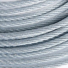 1" Galvanized Wire Rope Steel Cable IWRC 6x25 (200 Feet)