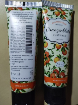 2 Pharmaverde- Duschbad Orangenblüte - 50mlTube