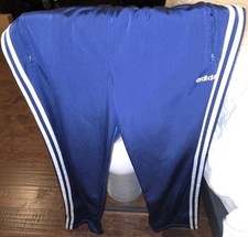Vintage Adidas Breakaway Track Pants Mens Medium Blue Sweatpants Snap Tear Y2K