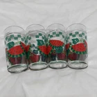 Vintage Anchor Hocking Watermelon Jelly Jar 16oz Glasses Set of 4