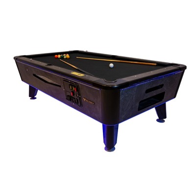Great American Black Beauty Pool Billiards Table - Coin Op - 9 ft