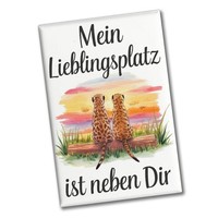 Lieblingsplatz Neben Dir Souvenir Souvenir Magnet Mit ErdmäNnchen